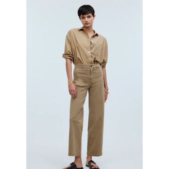 Madewell Emmett the wide leg crop pants - Picture 1 of 6